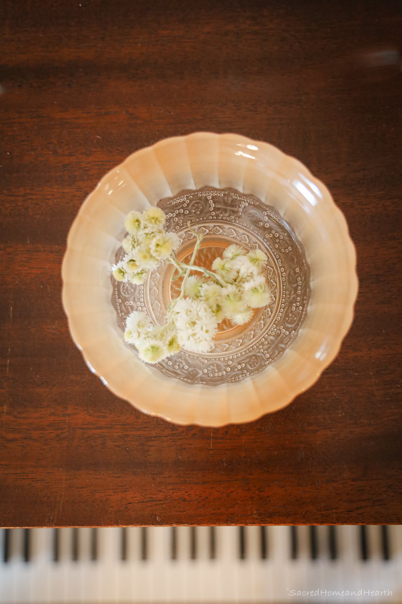 Rose Glass Bowls (set of 2)