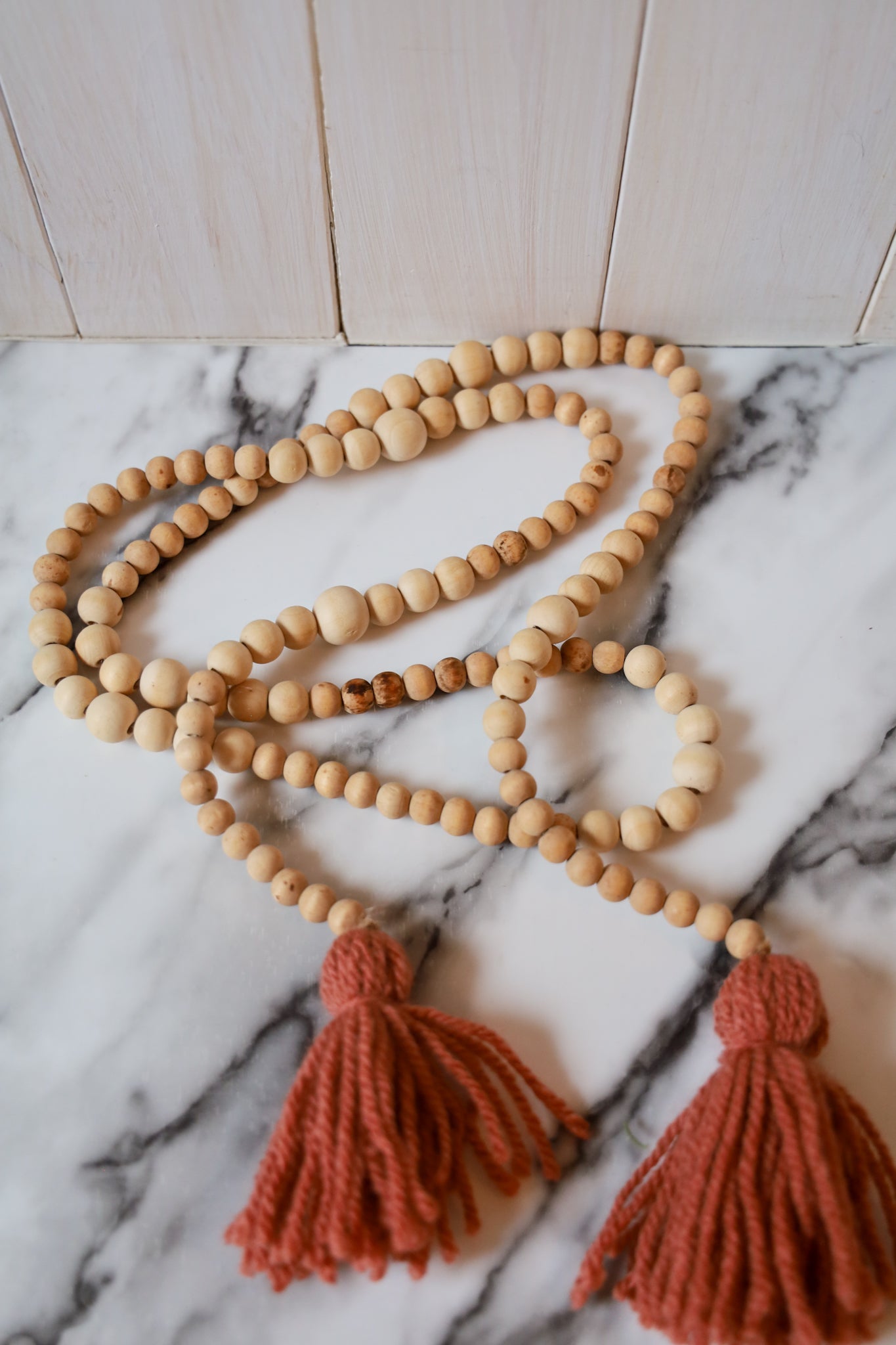 Wooden Beads Garland(Rose)