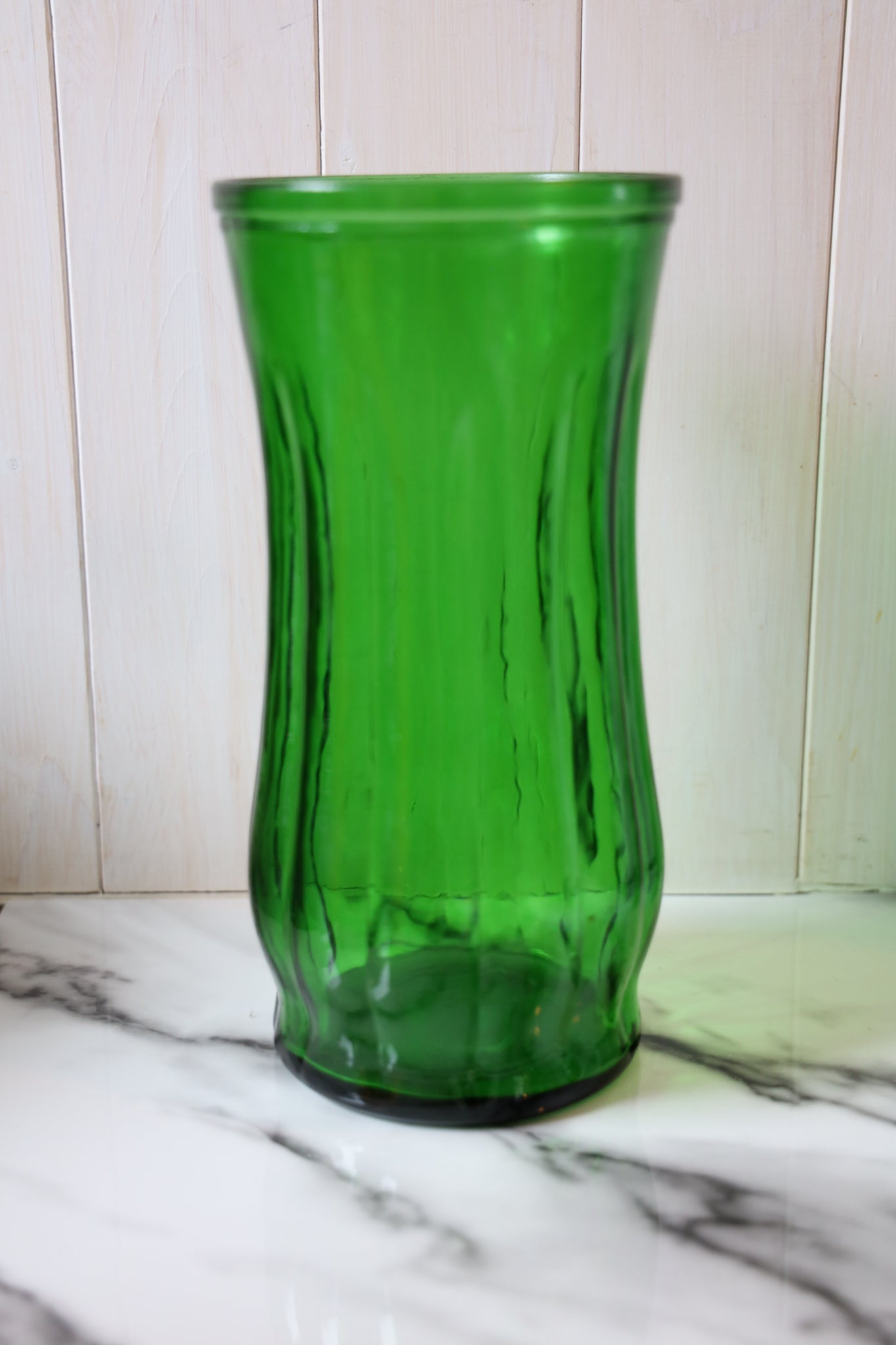 Green Glass Vase