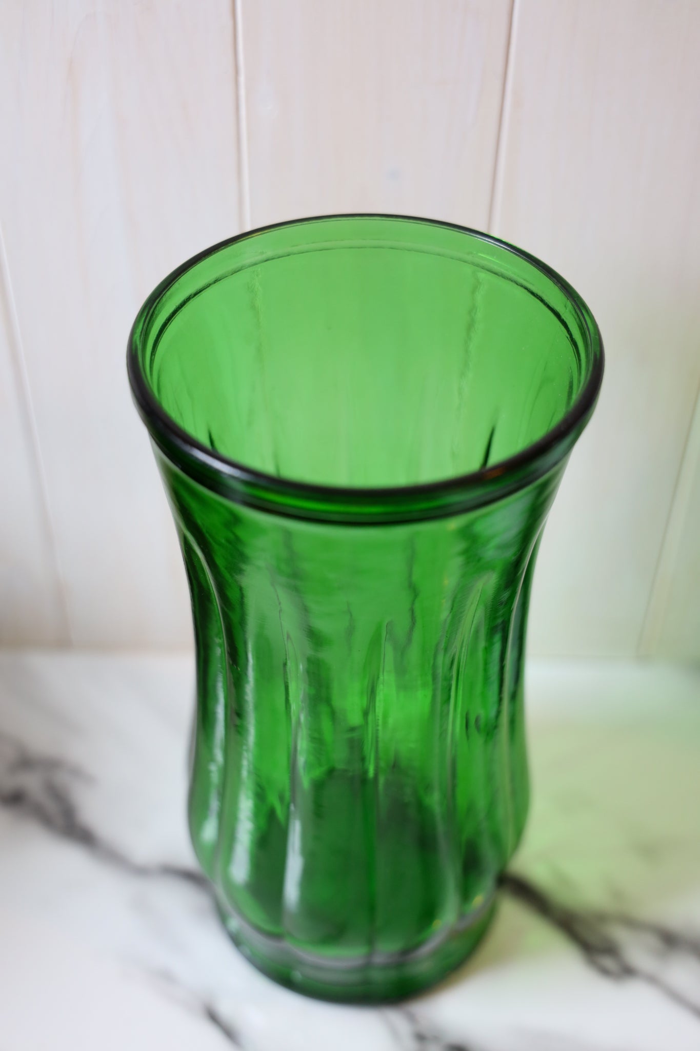 Green Glass Vase