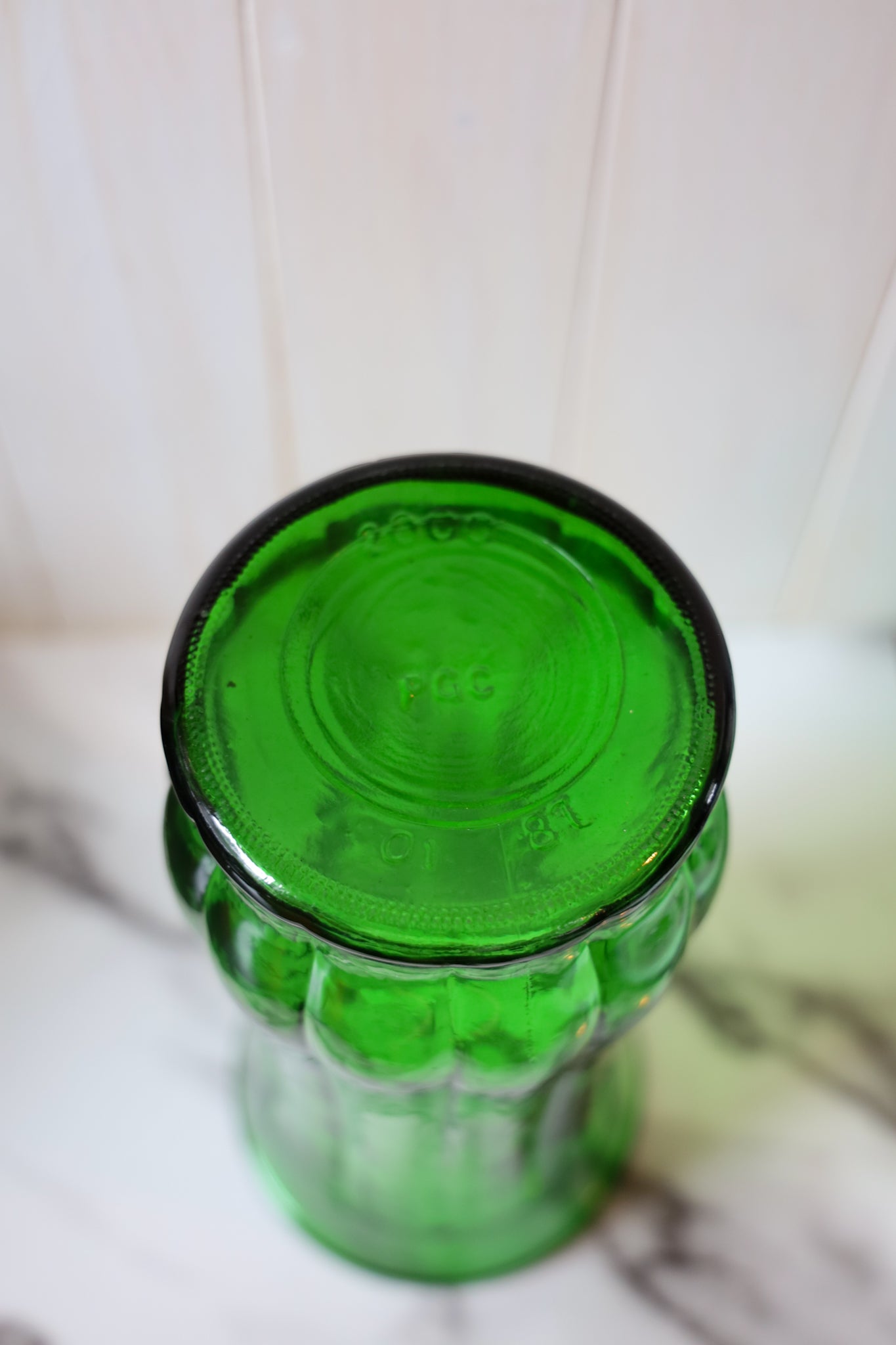 Green Glass Vase