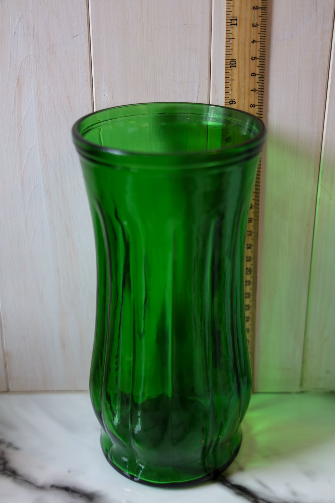 Green Glass Vase
