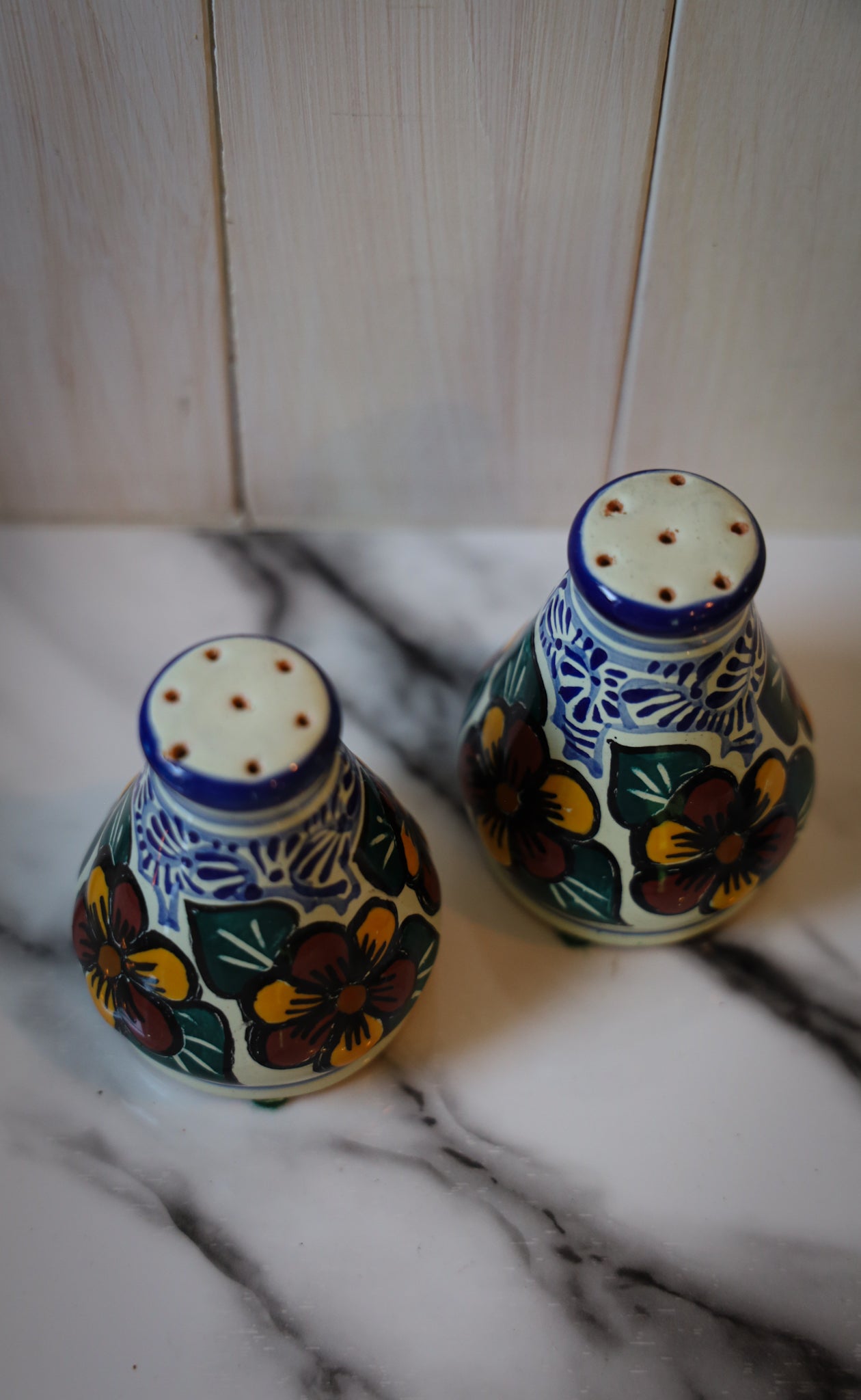 Pottery Salt and Pepper Shakers