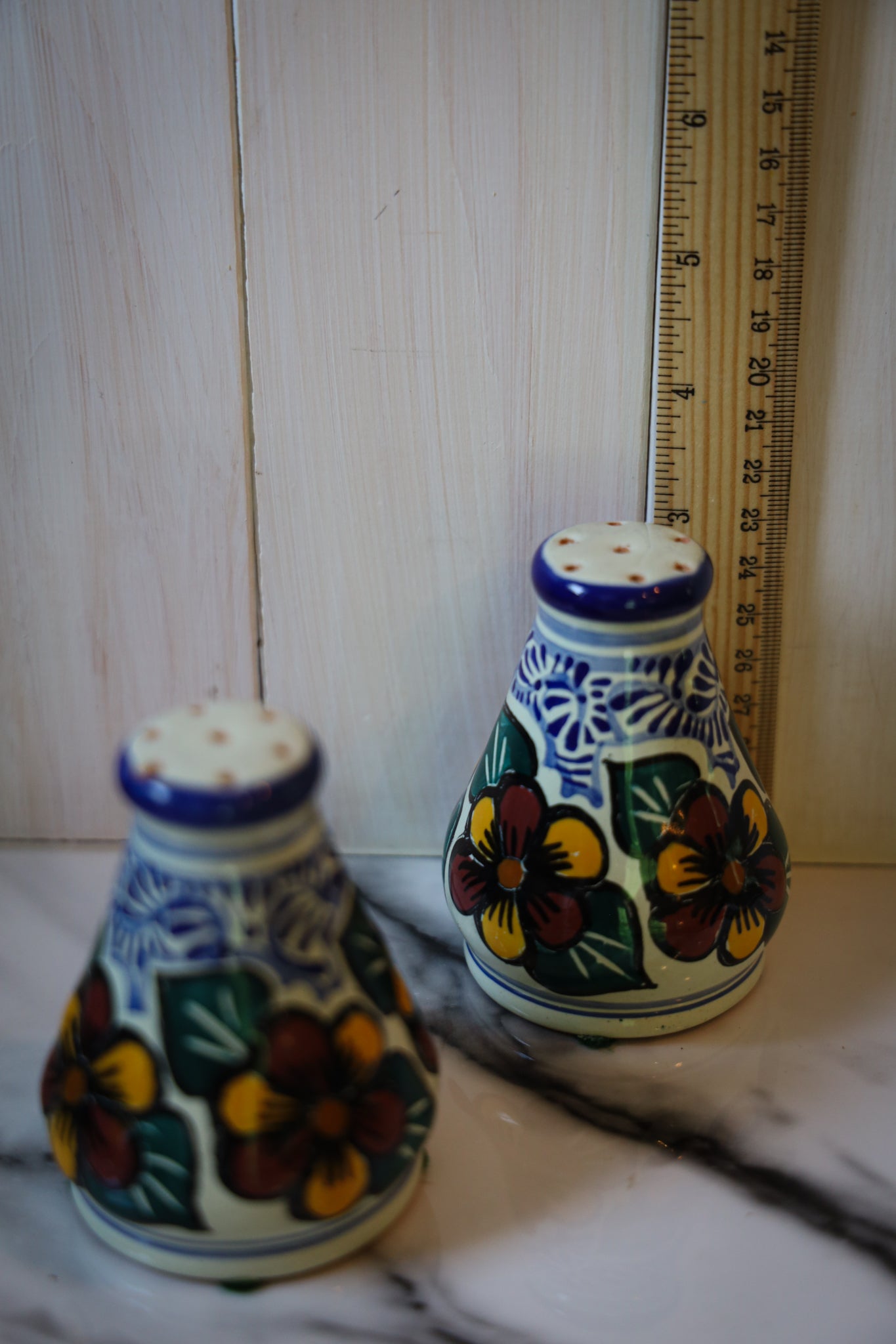 Pottery Salt and Pepper Shakers