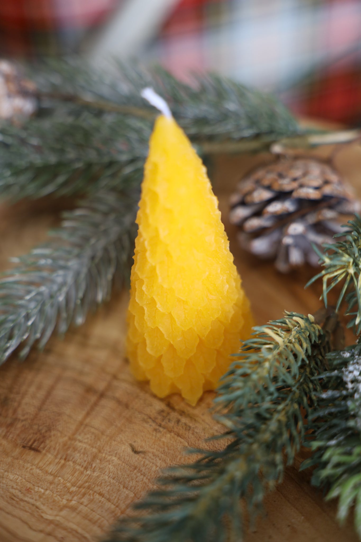 Set of 4 Beeswax candles