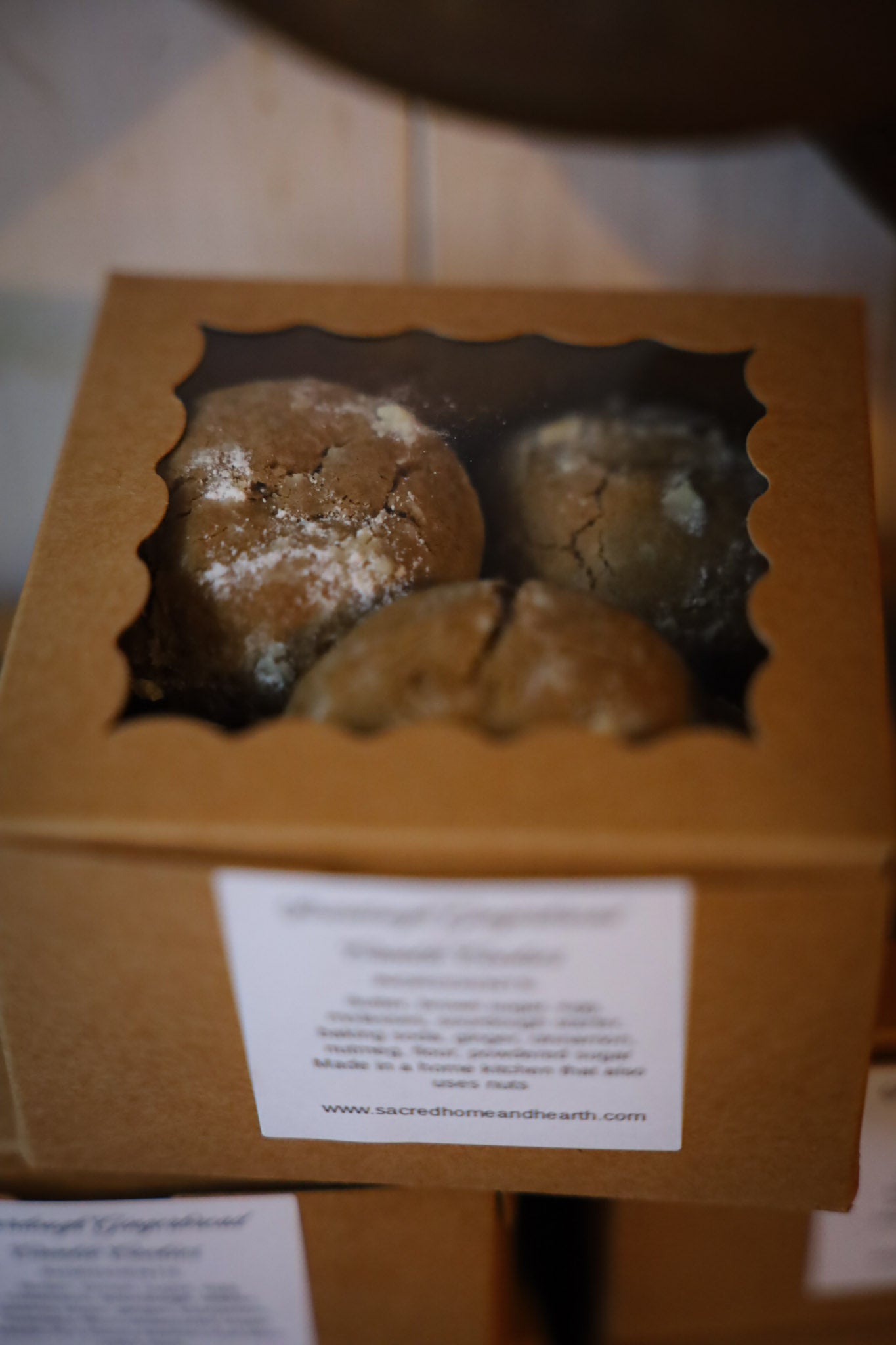 Sourdough Gingerbread Crinkle Cookies