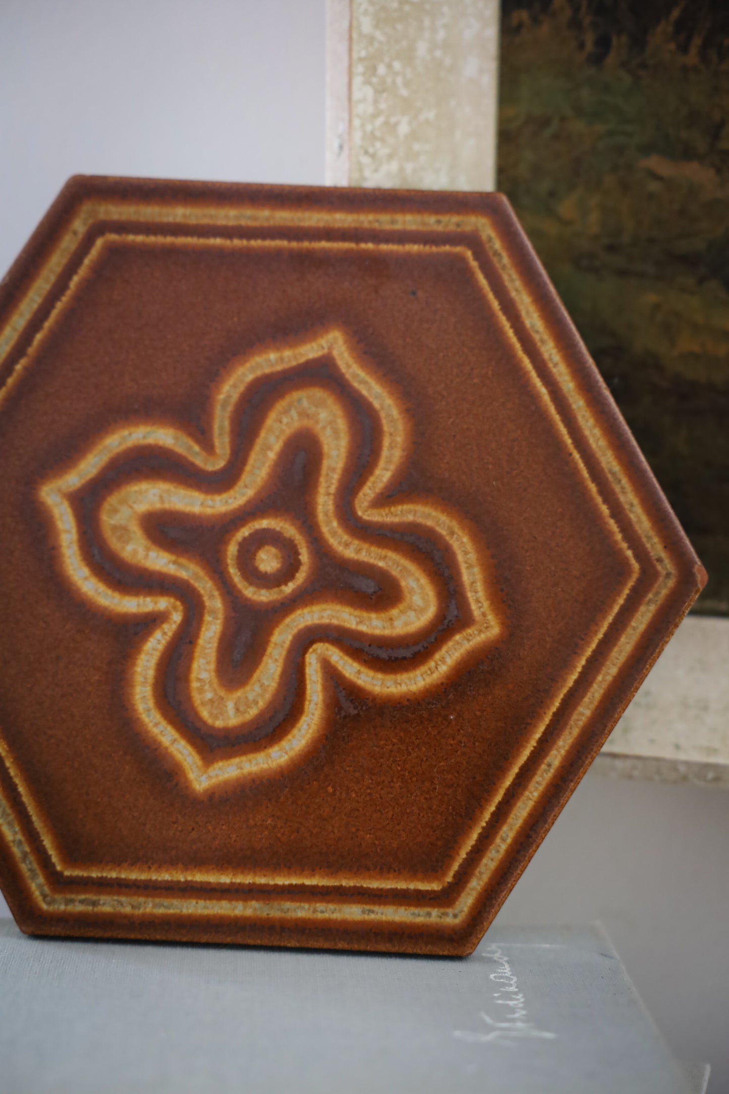 Hexagonal Ceramic Trivet