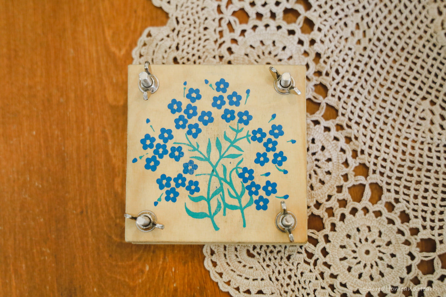 Small wooden Flower press