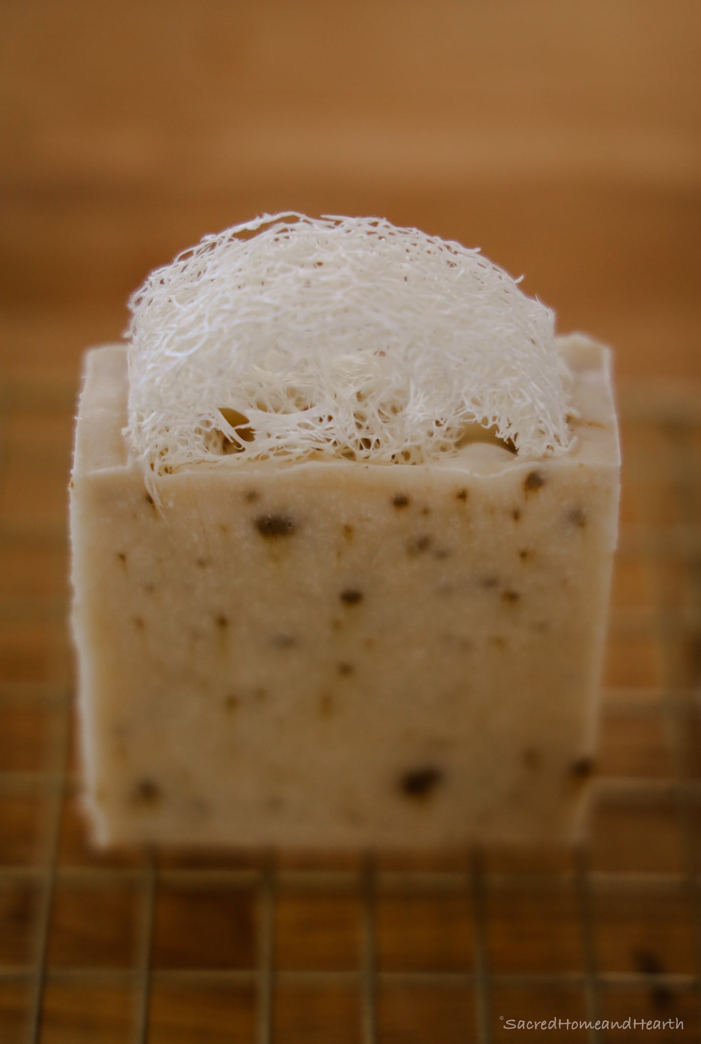 Patchouli, Lavender and Orange Soap Bar with Loofah