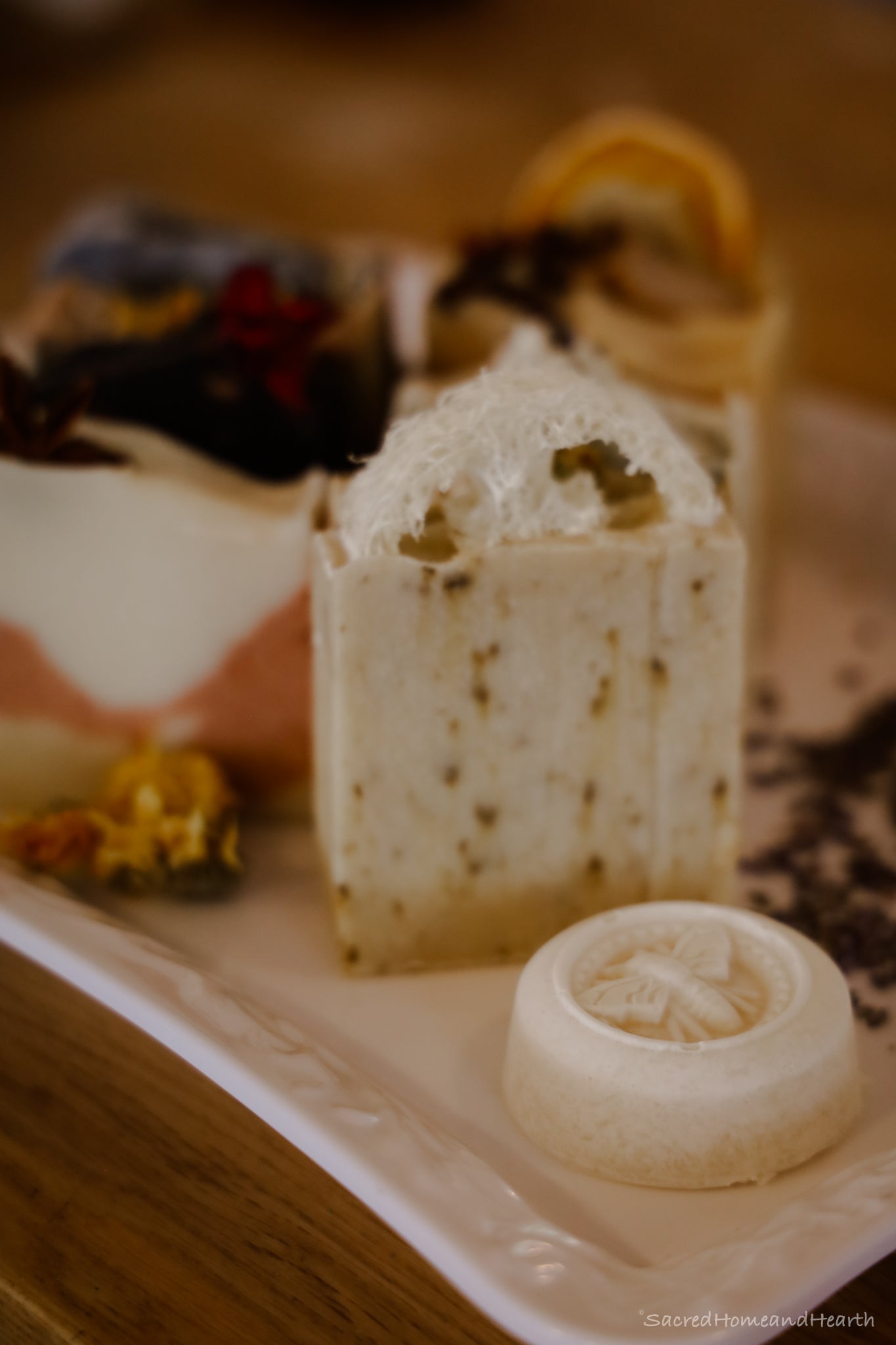 Patchouli, Lavender and Orange Soap Bar with Loofah