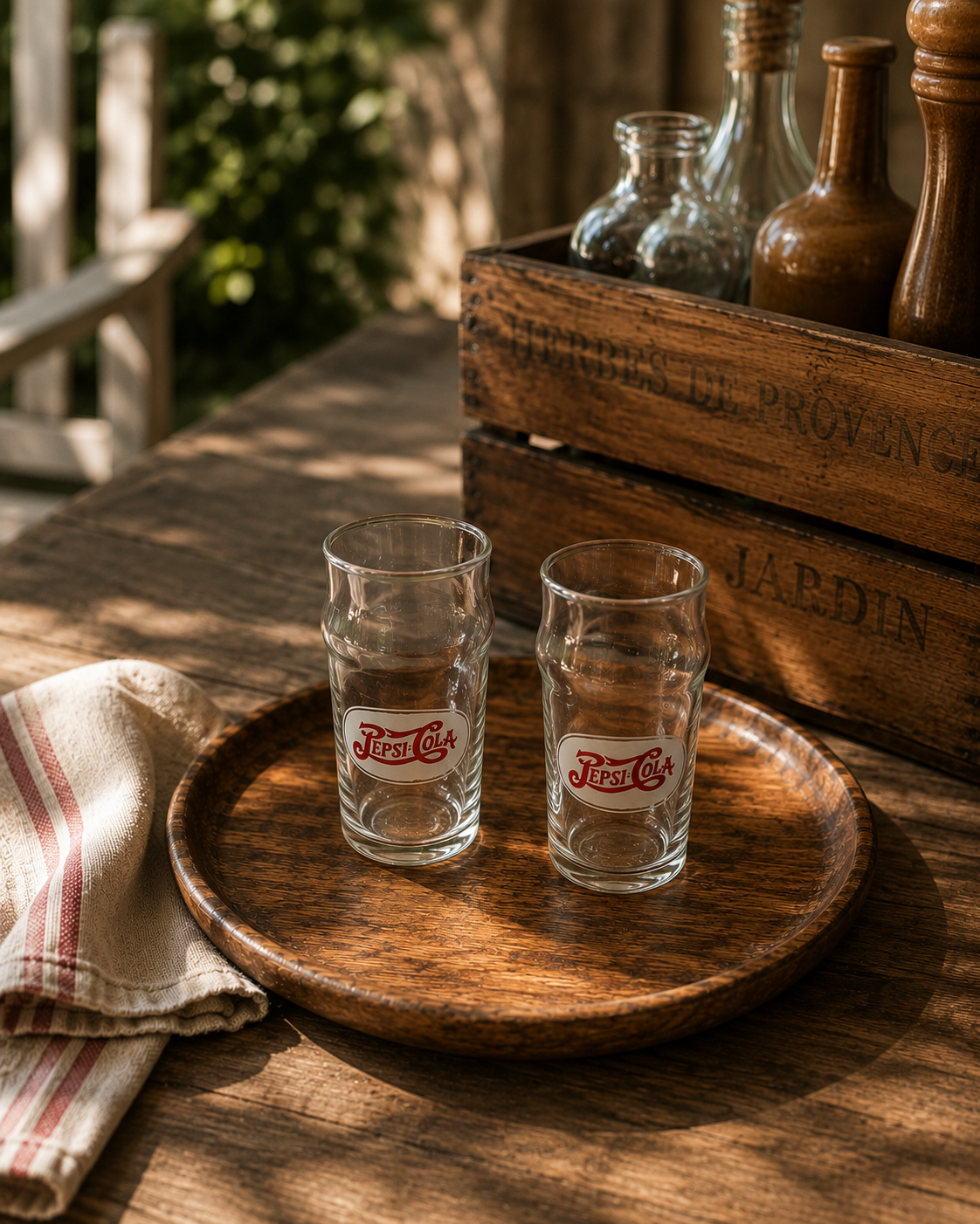 Vintage Pepsi-Cola Glasses – Set of 2