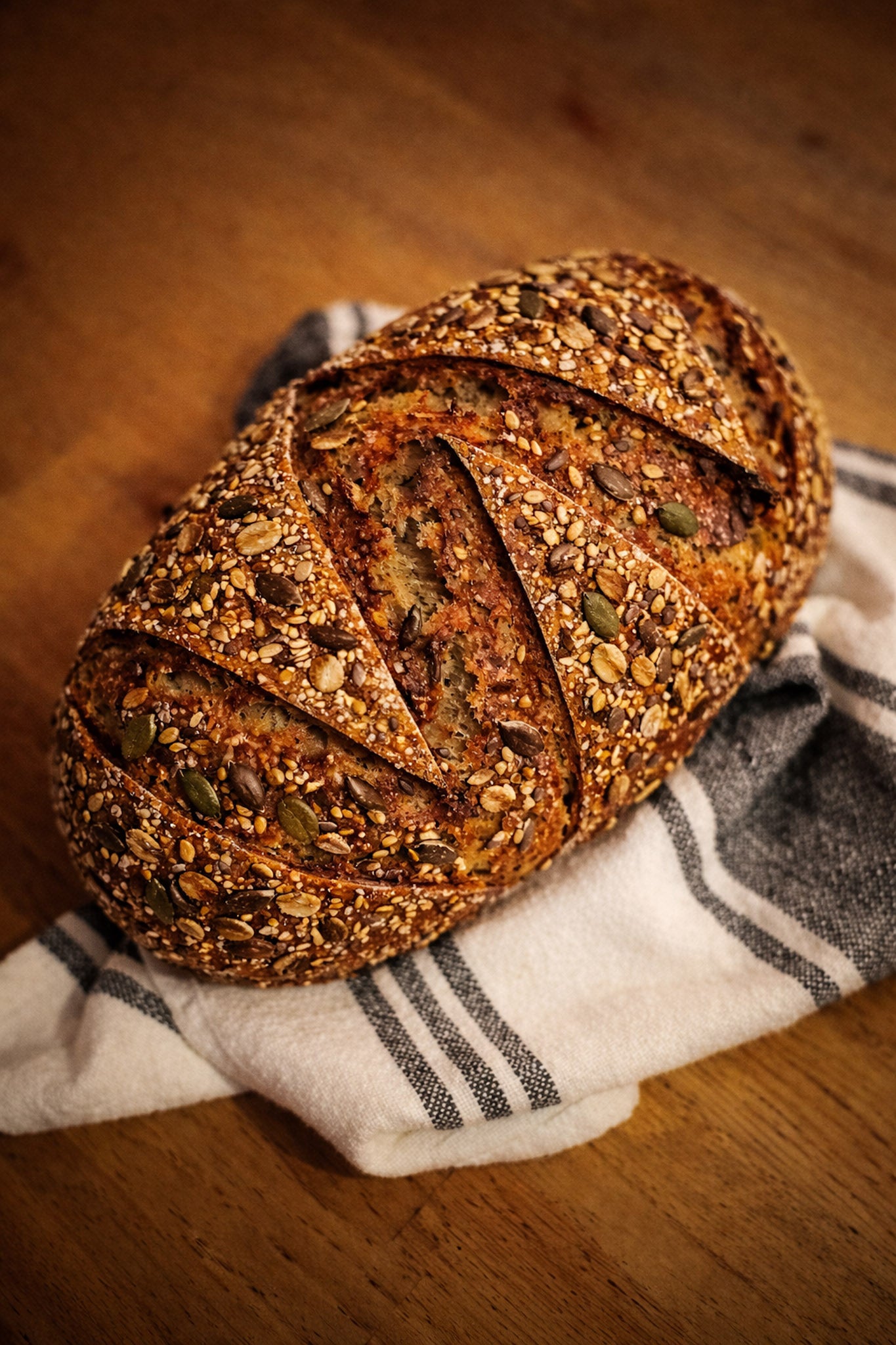 Organic Six-Seed Sourdough Loaf