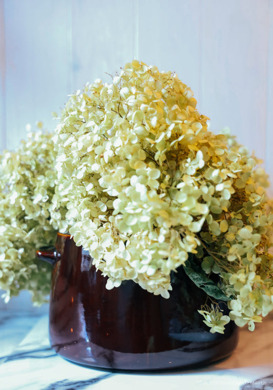 Brown stoneware crock