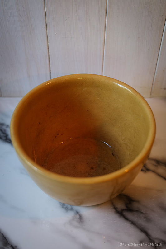 Stoneware Ochre Mixing Bowl