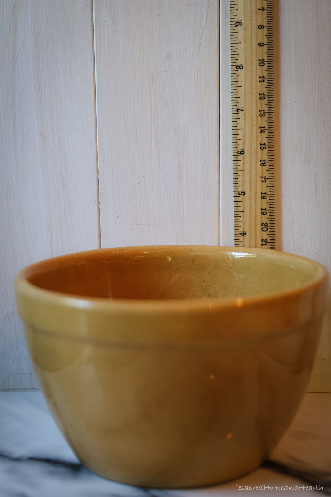 Stoneware Ochre Mixing Bowl