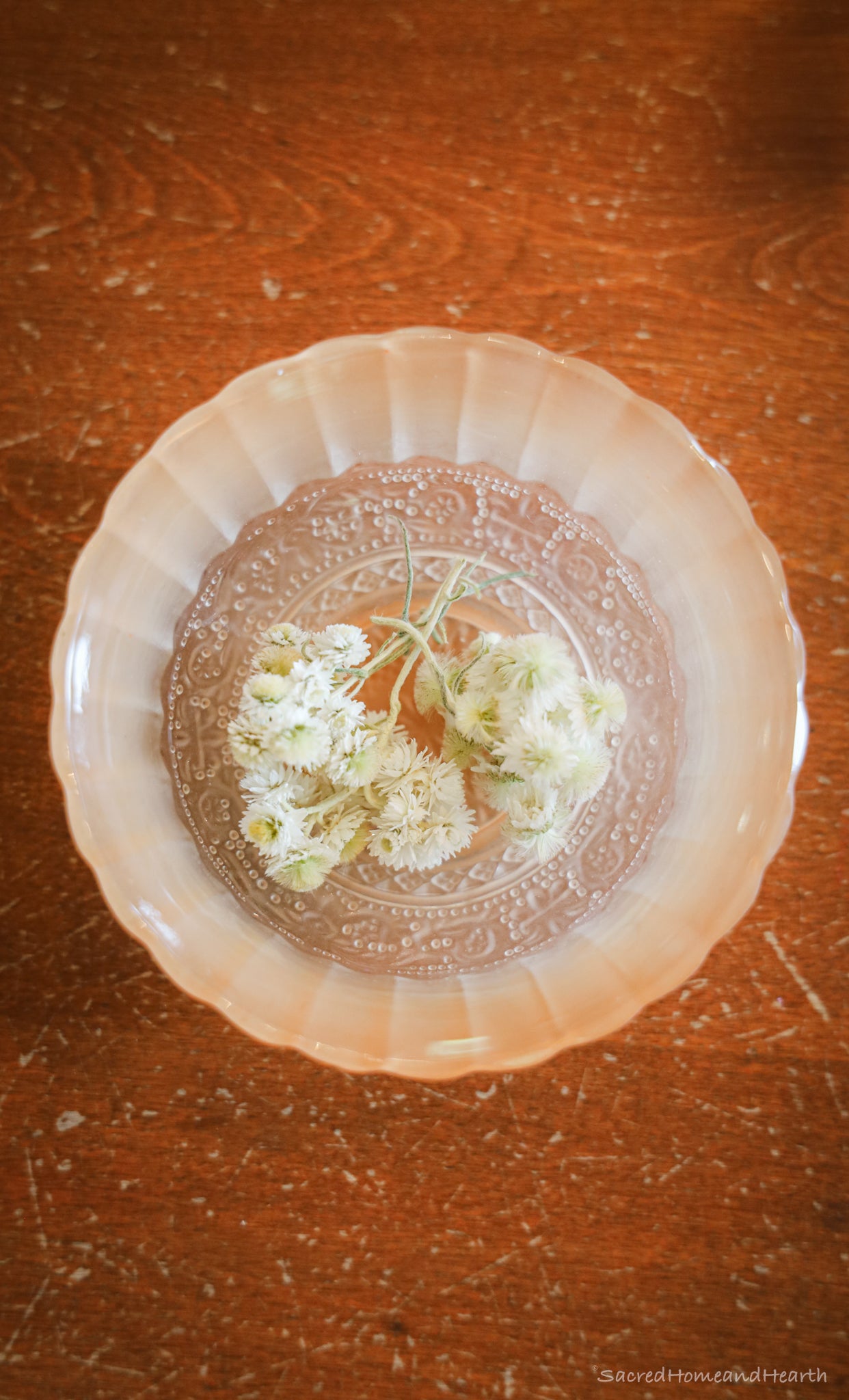 Rose Glass Bowls (set of 2)