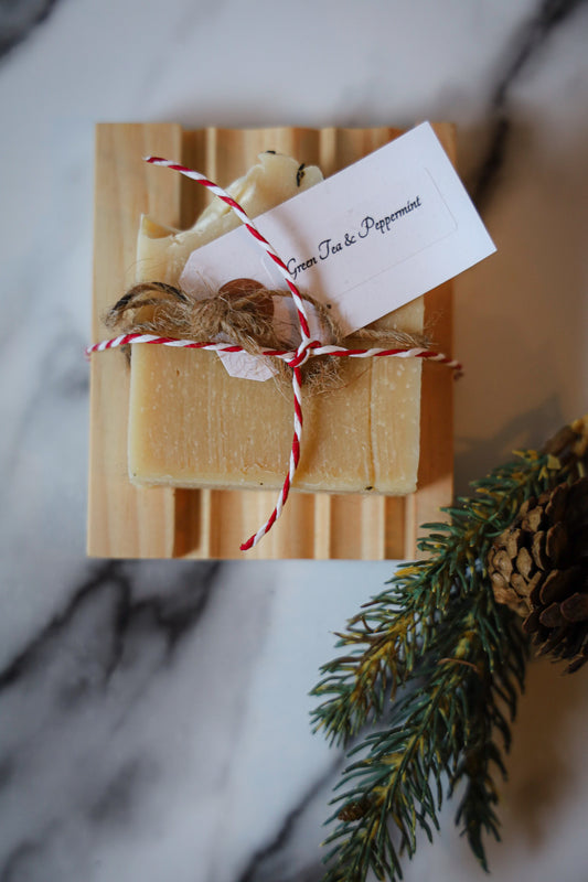 Green Tea and Peppermint Soap Bar