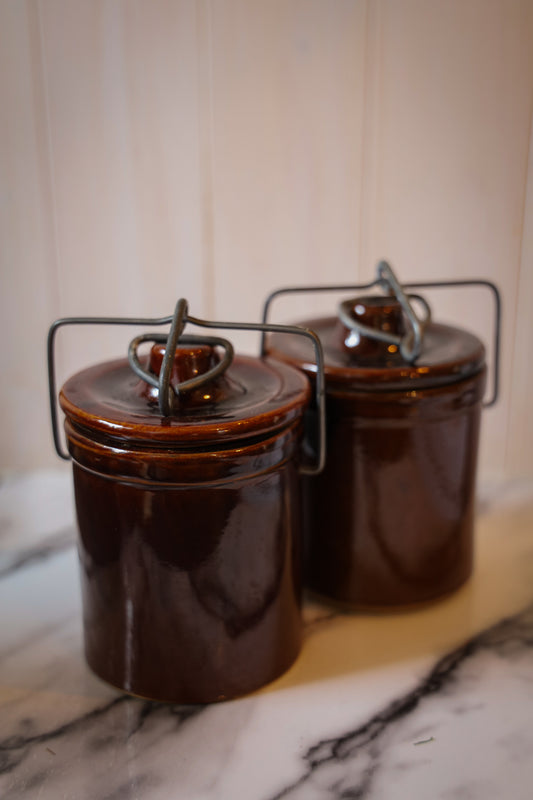 Dark Brown Crocks(set of 2)