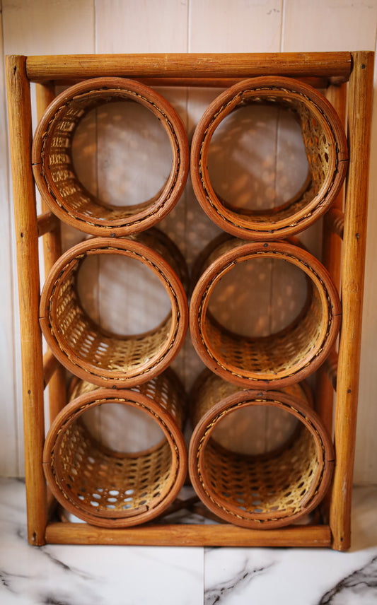 Rattan Wine Rack