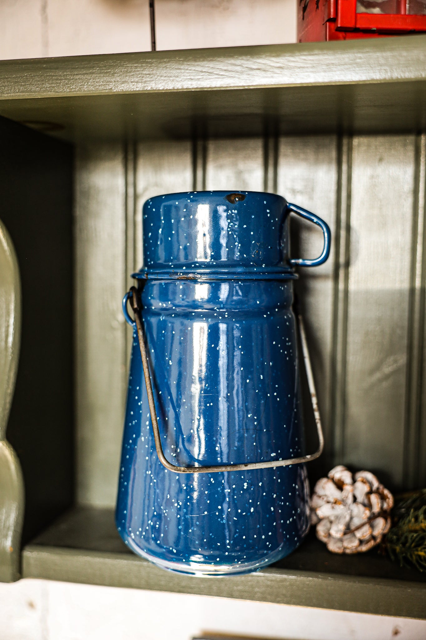 Vintage Enamel Thermos