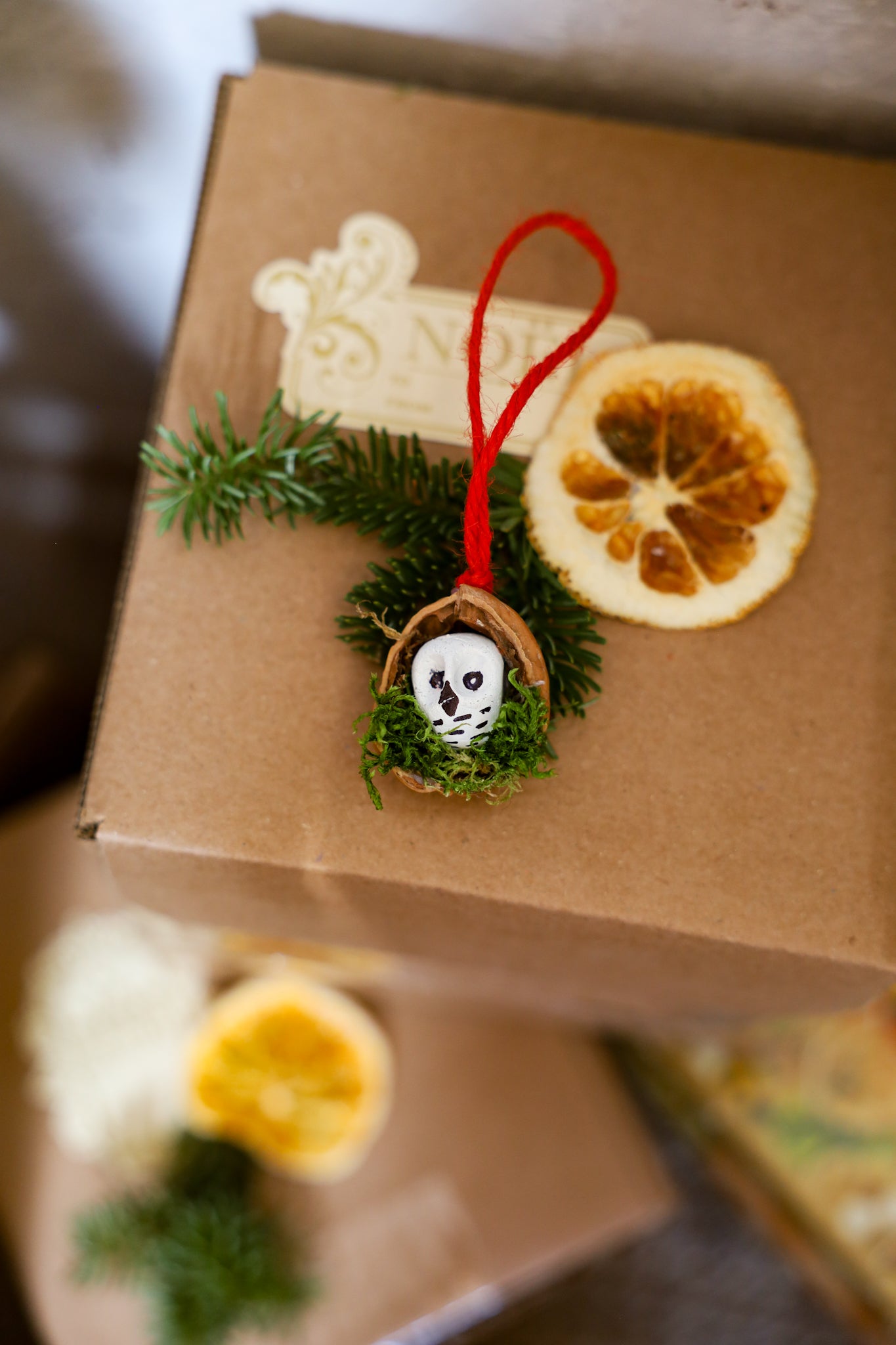 Clay Owl in Nutshell(set of 5)