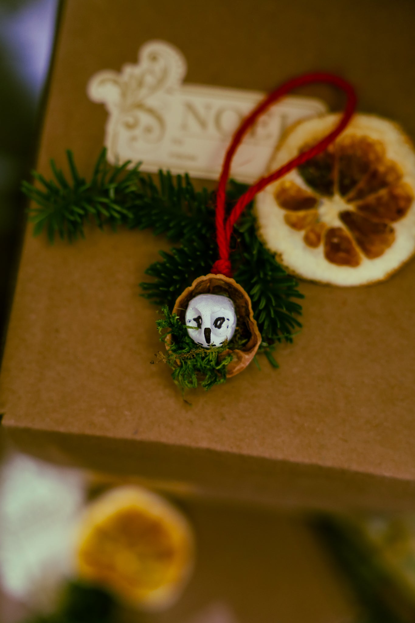 Clay Owl in Nutshell(set of 5)