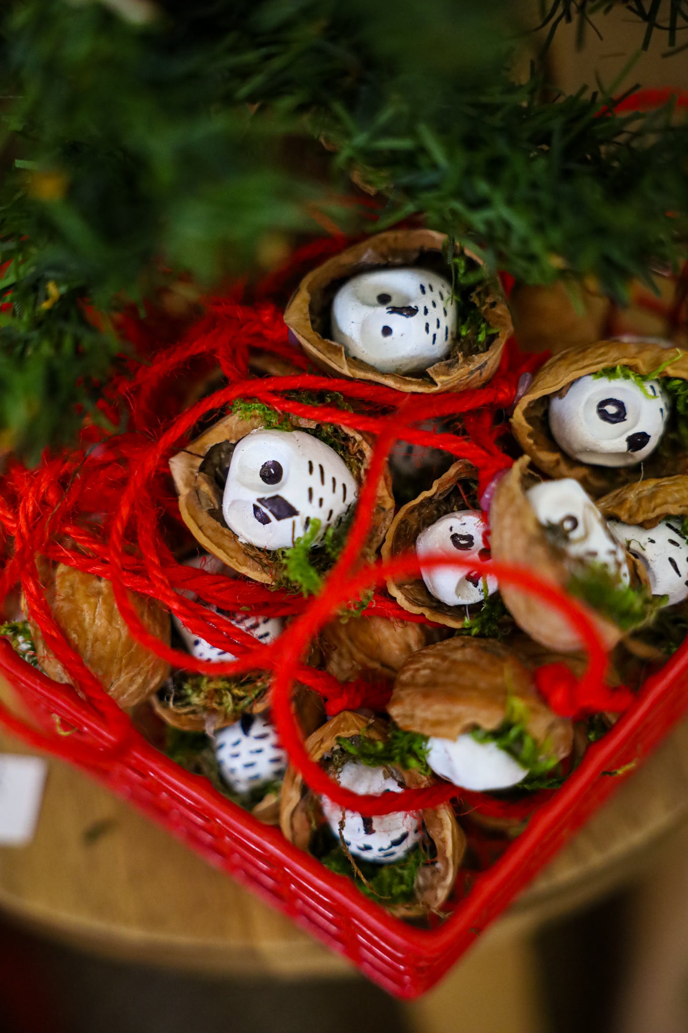 Clay Owl in Nutshell(set of 5)