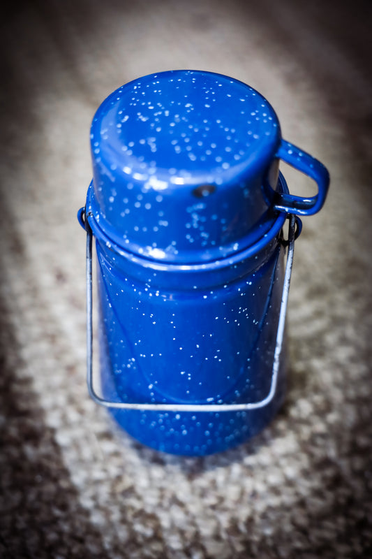 Vintage Enamel Thermos