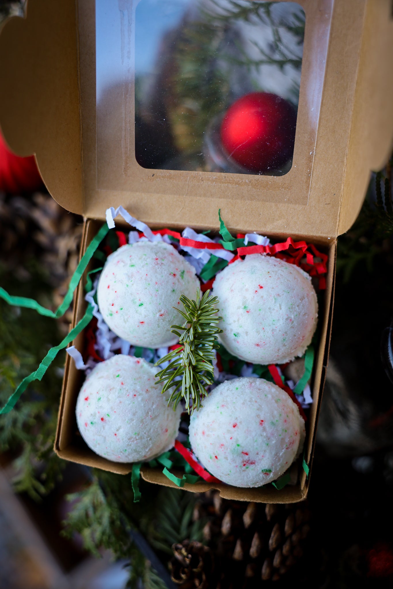 Peppermint Bath bombs box