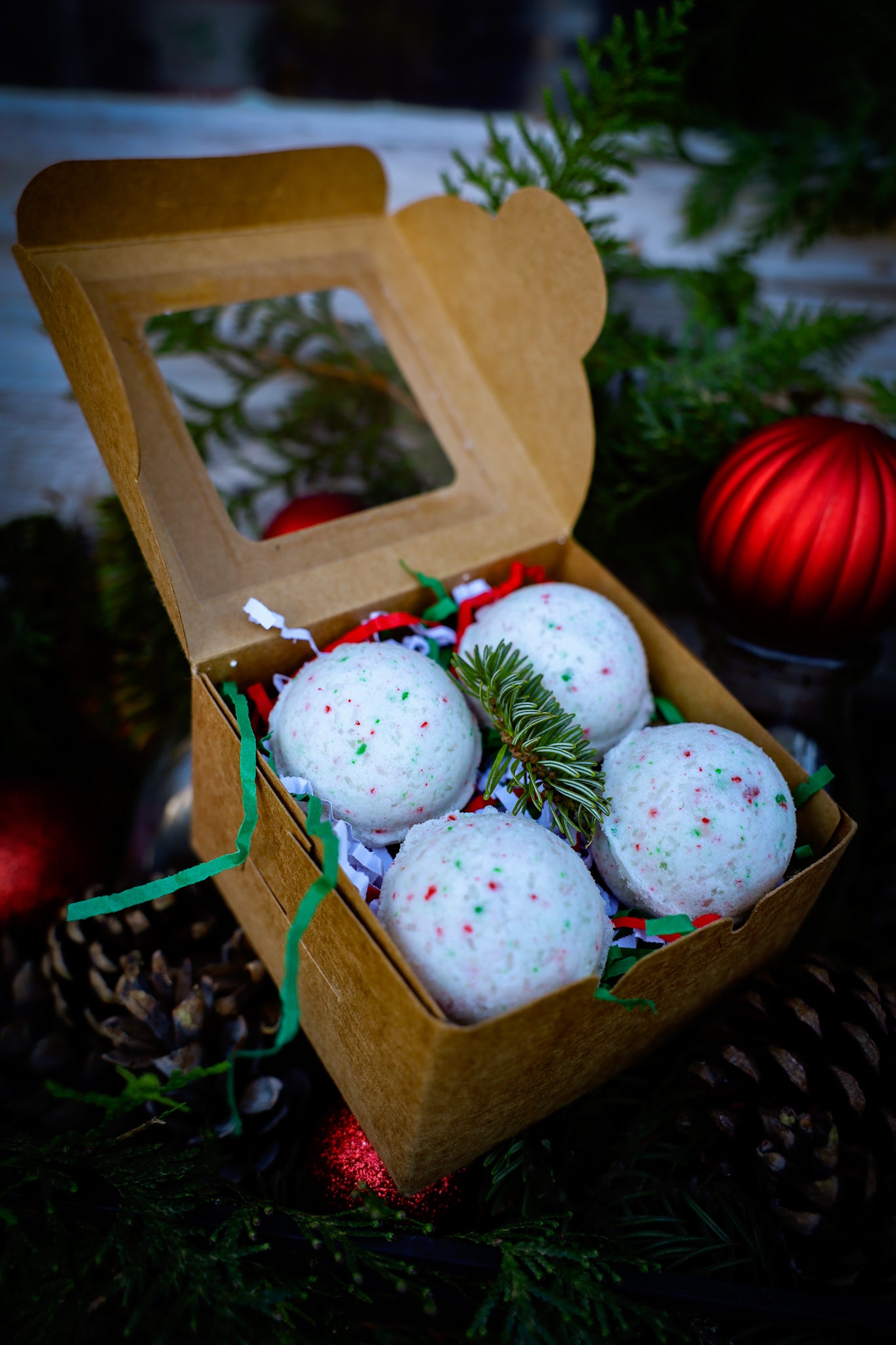 Peppermint Bath bombs box