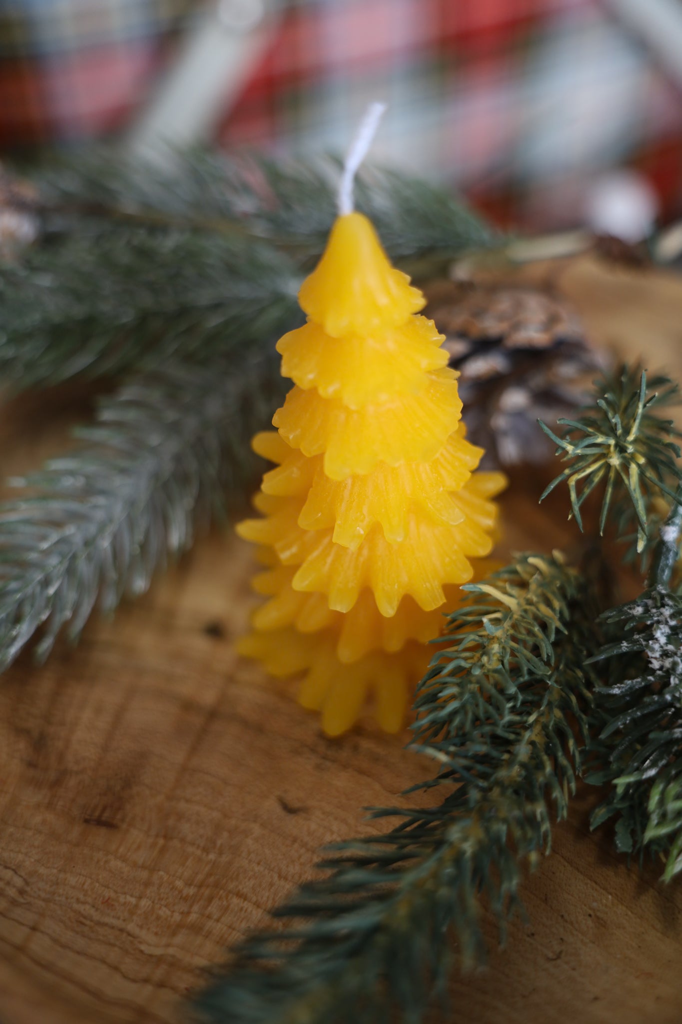 Set of 4 Beeswax candles