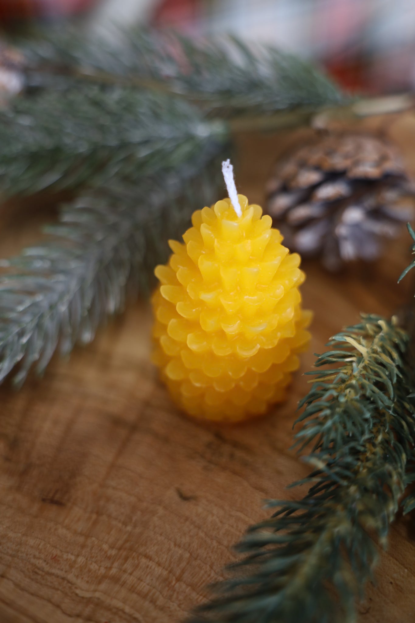 Set of 4 Beeswax candles