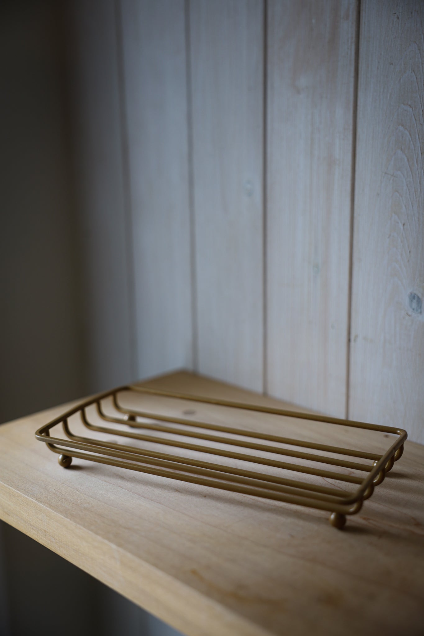 Golden Metal Soap Tray