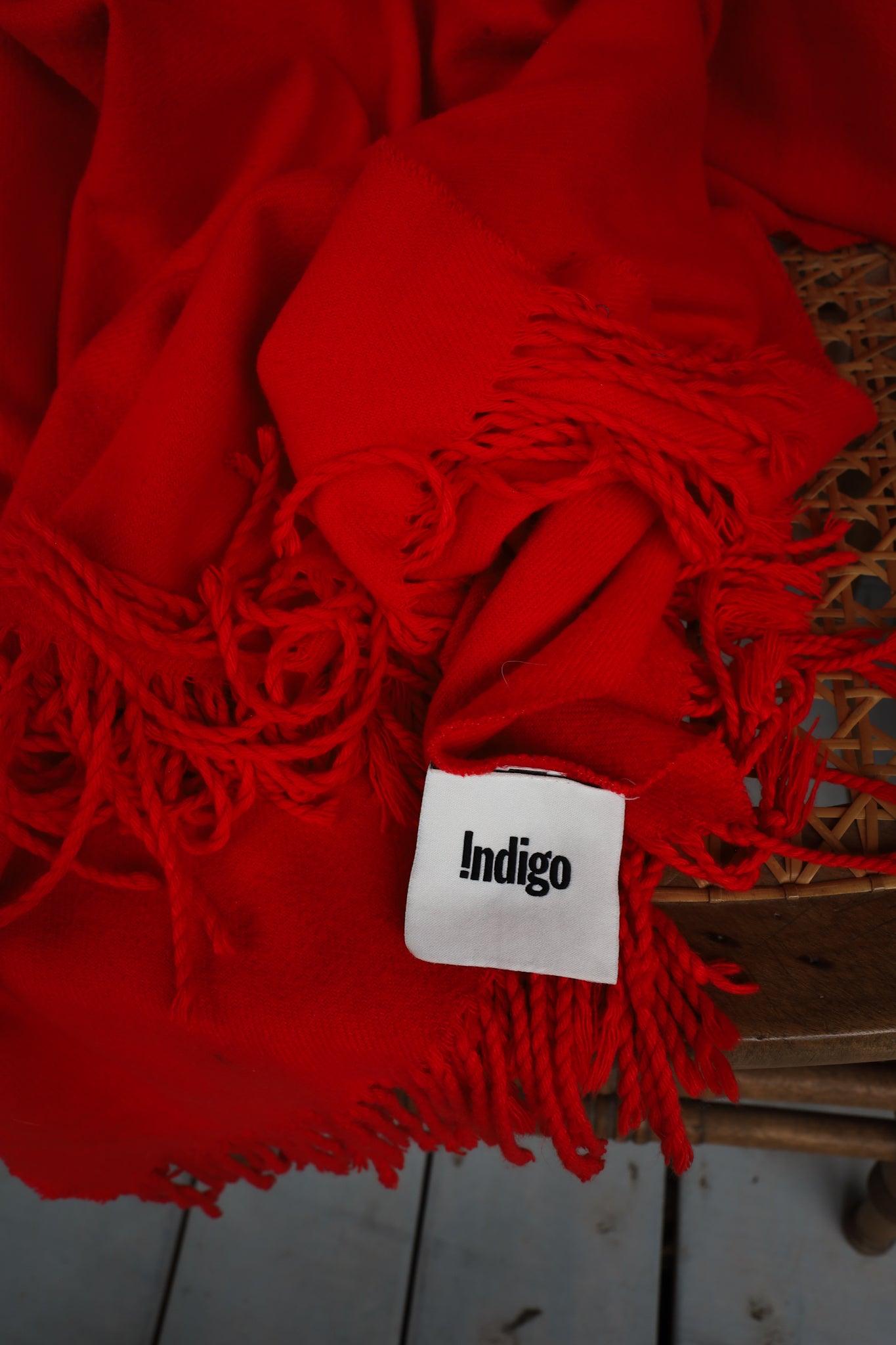 Indigo Soft red Blanket