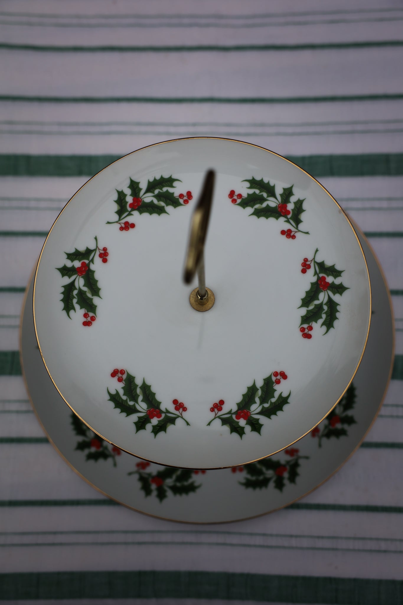 Two-tiered Christmas stand