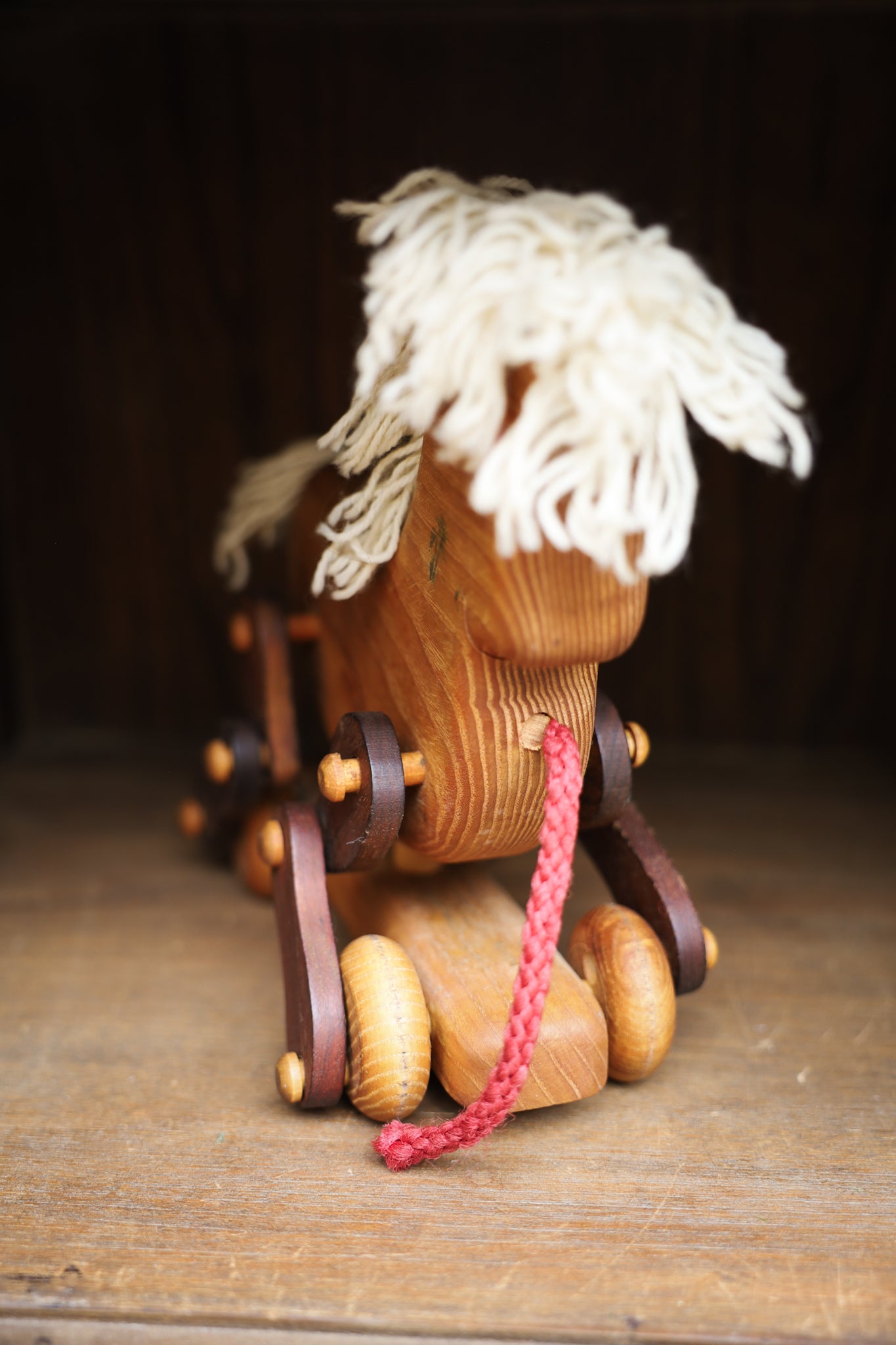 Wooden Horse pull toy