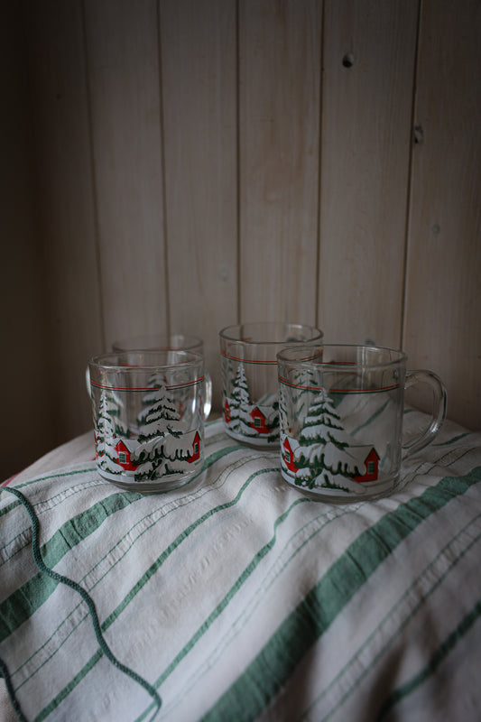 Set of 4 Glass Cups