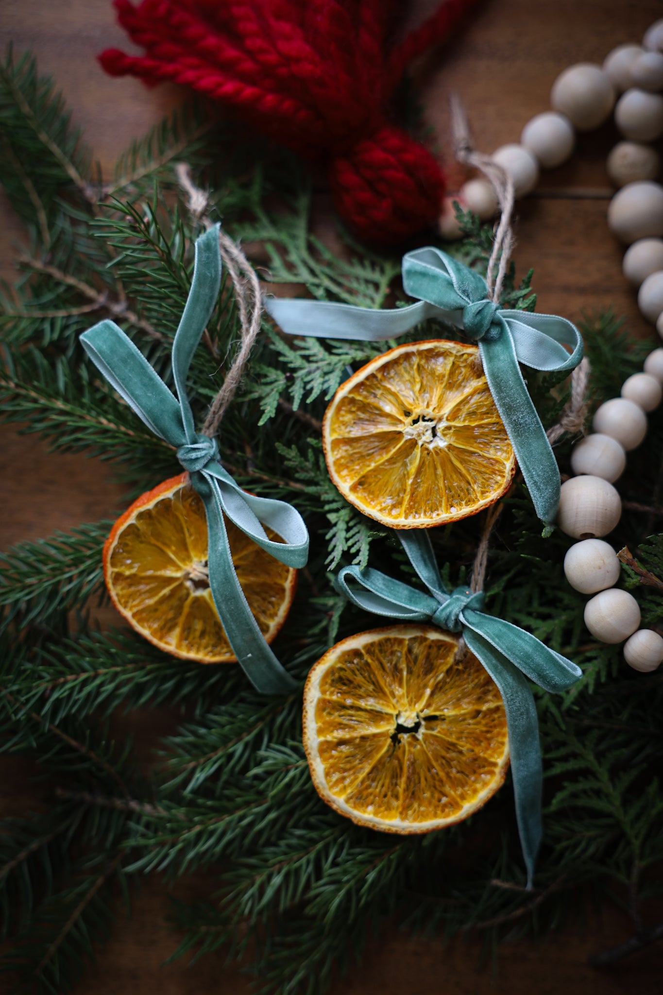 Dried Orange Ornament(set of 4)