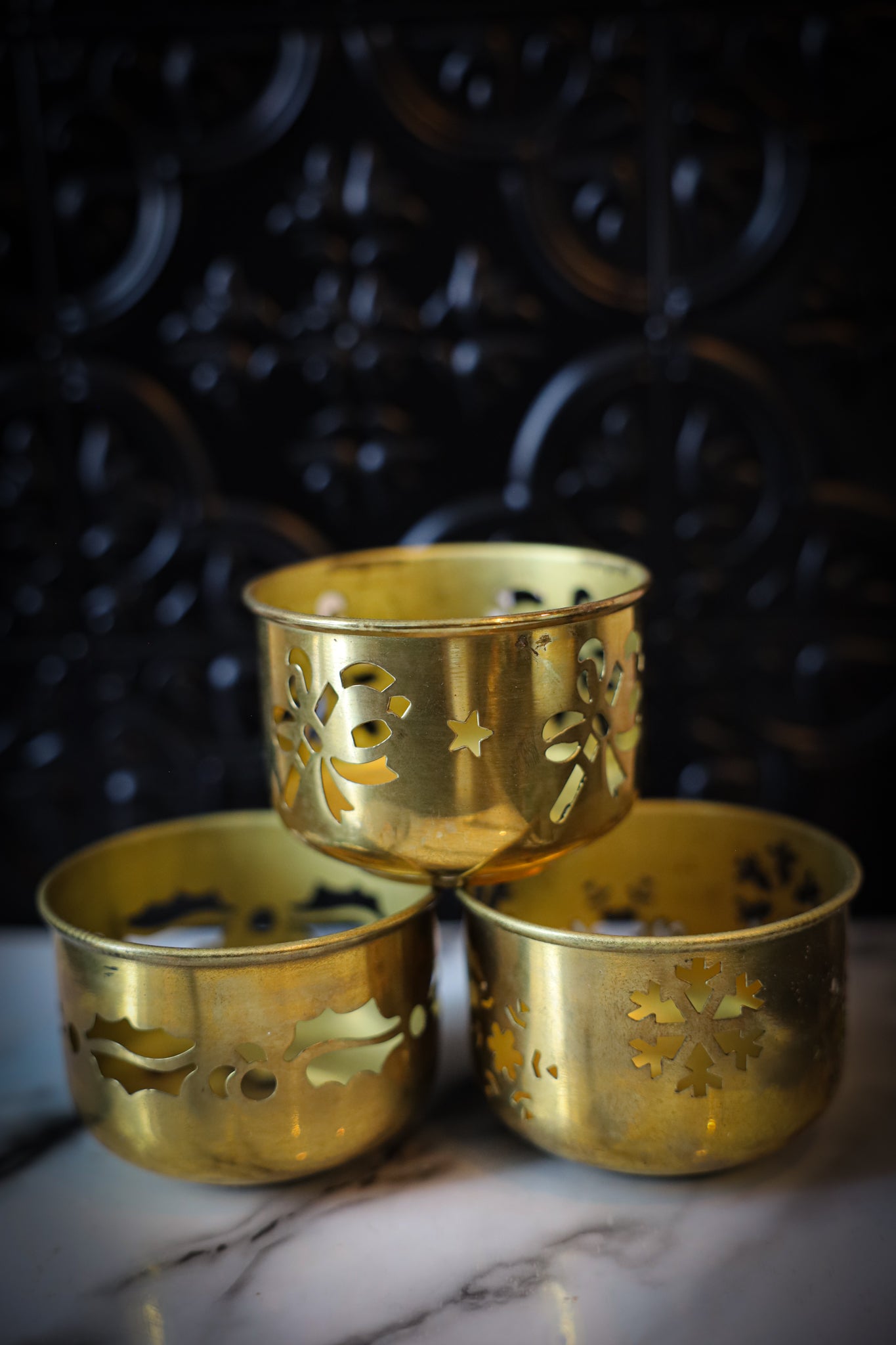 Brass Votives(set of 3)