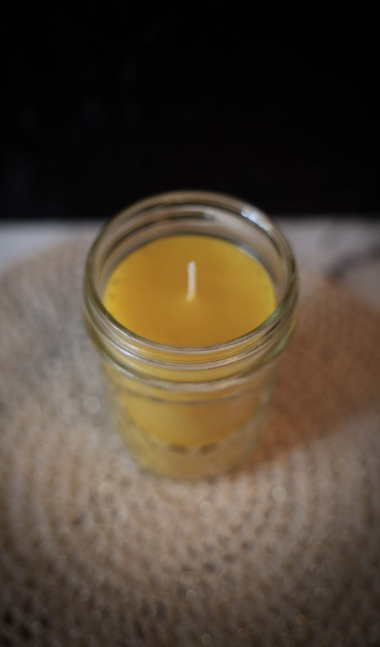 Local Beeswax Candle in Masson Jar