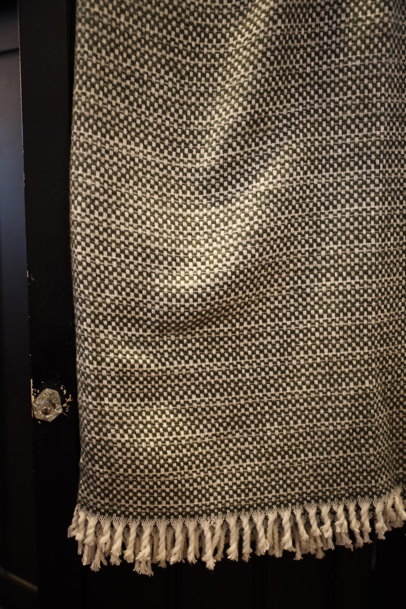 Green and Beige Throw