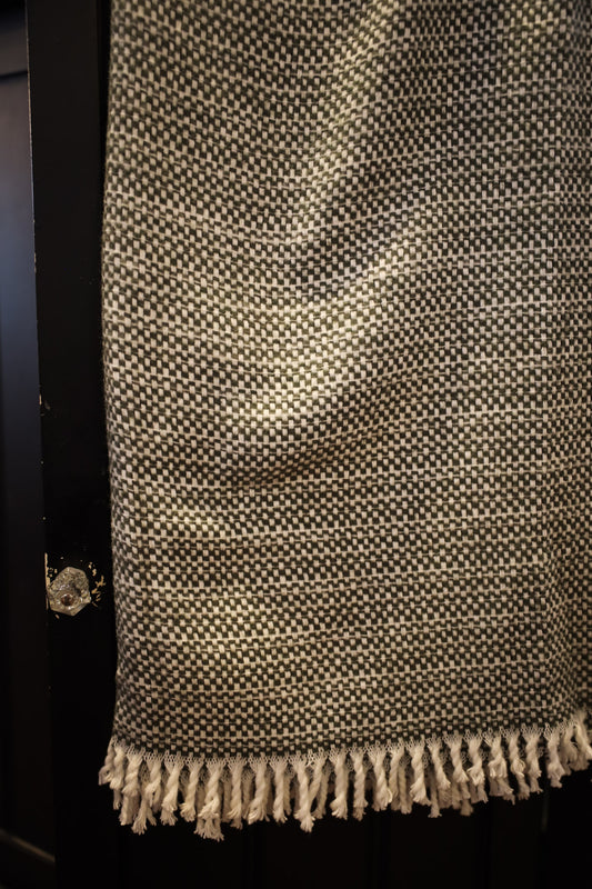 Green and Beige Throw