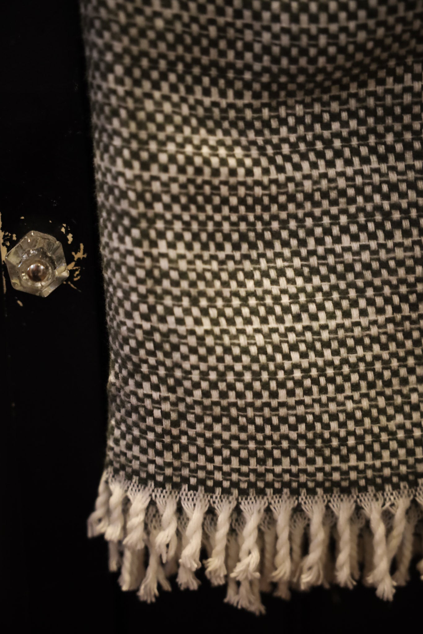 Green and Beige Throw