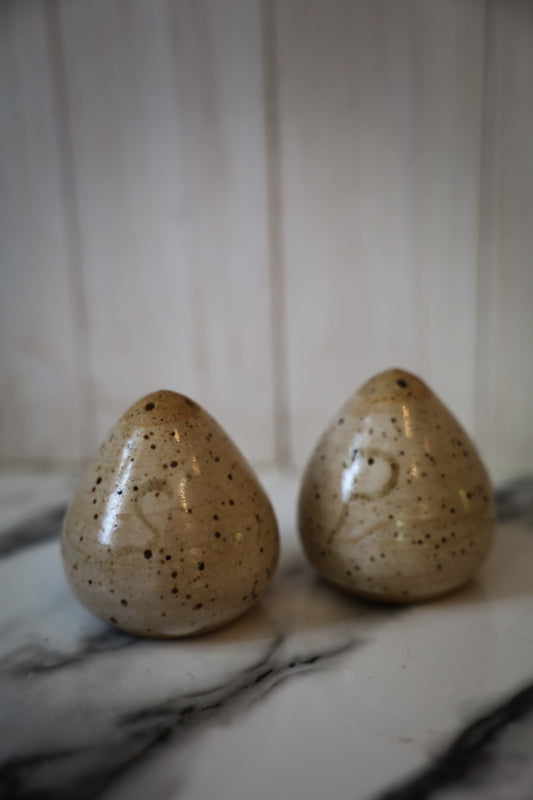 Speckled Ceramic Salt & Pepper Shakers