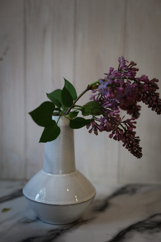 White Ceramic Bud Vase