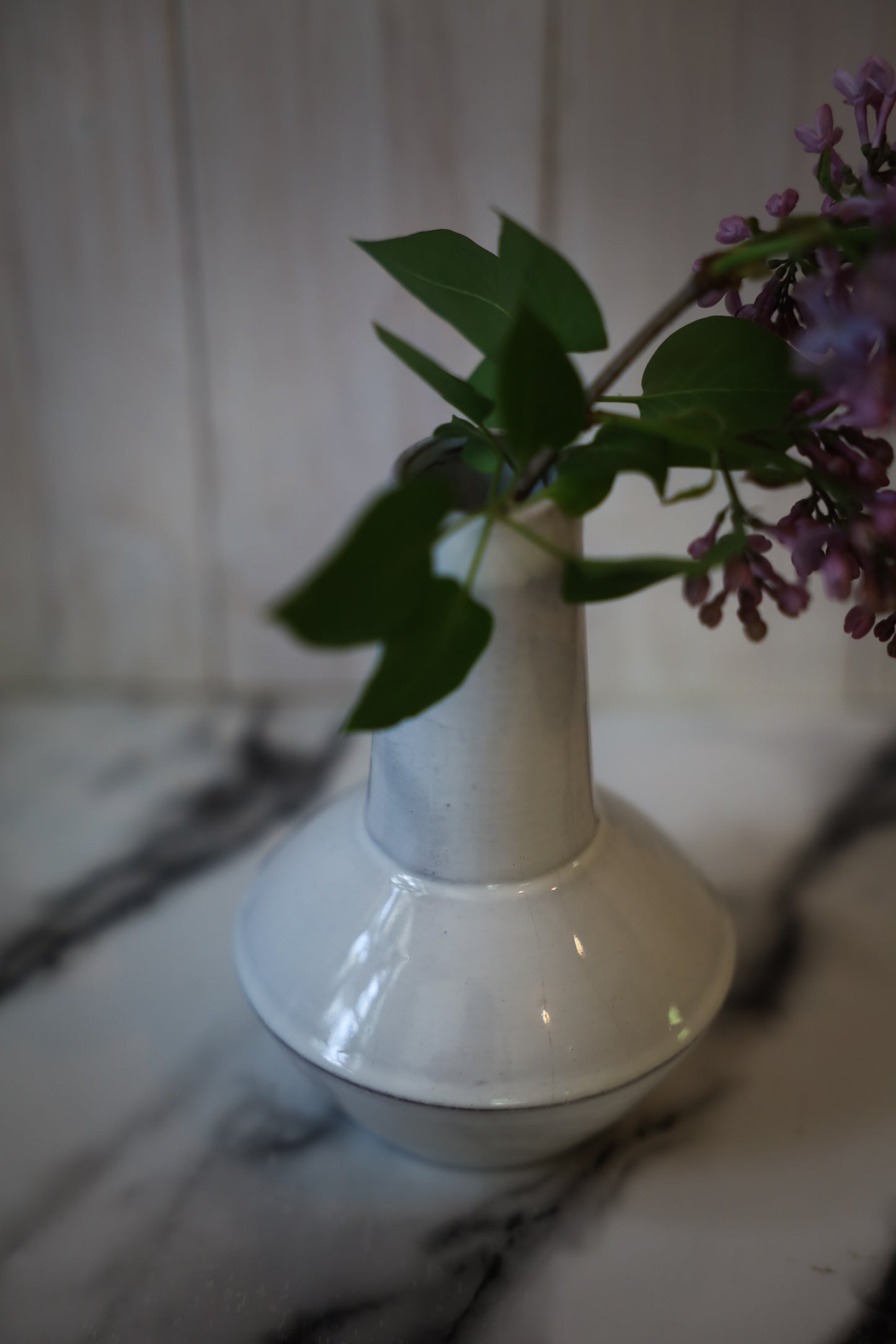 White Ceramic Bud Vase