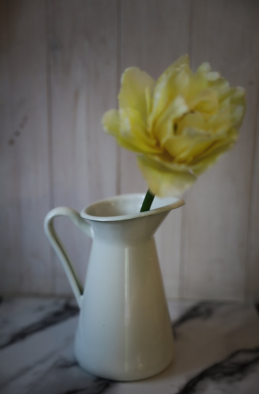 White Enamel IKEA Pitcher