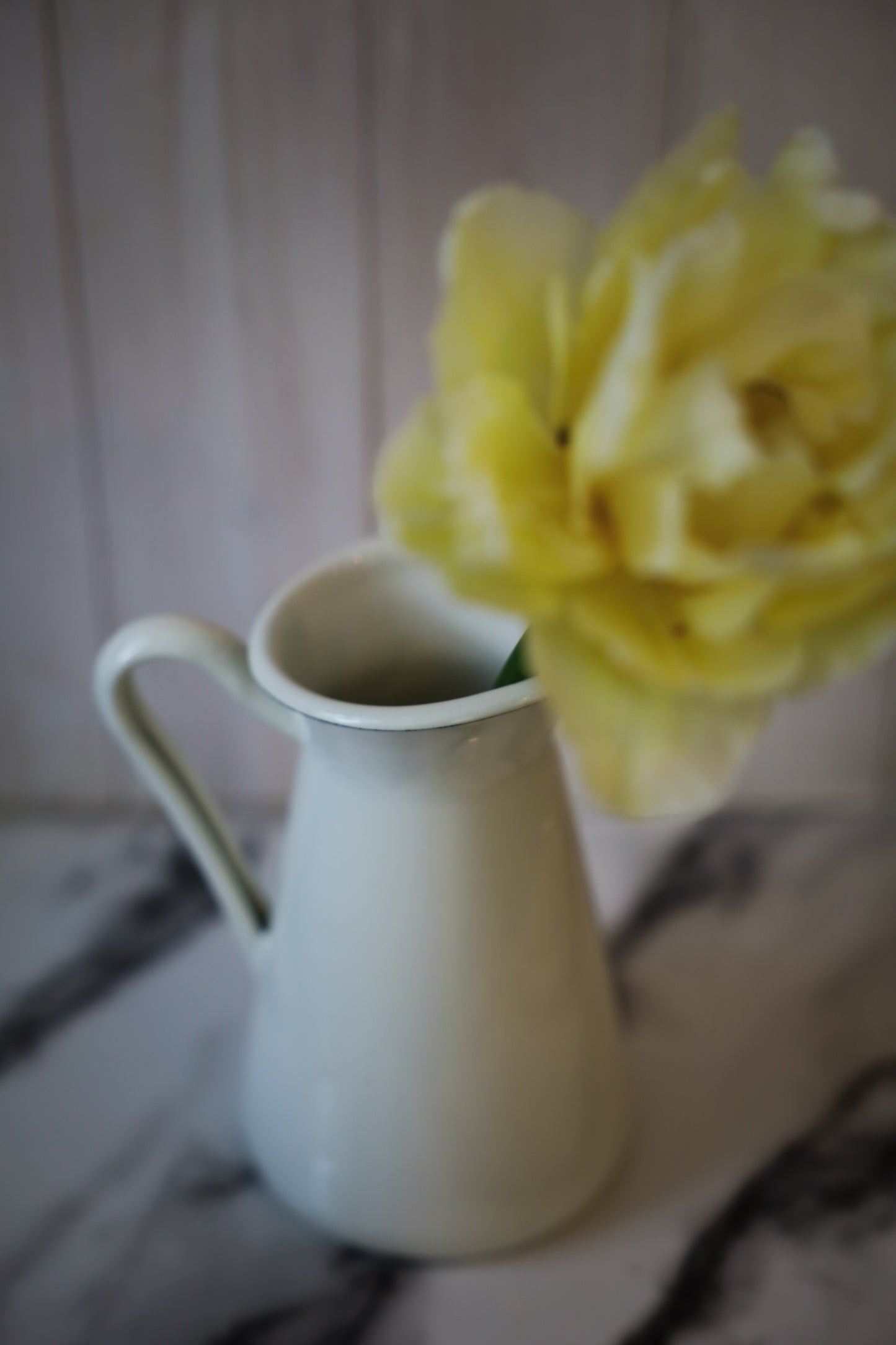 White Enamel IKEA Pitcher