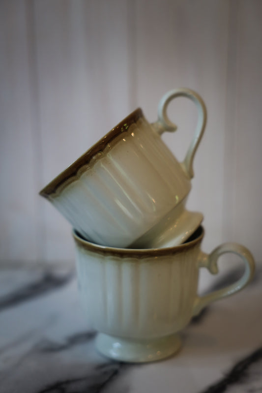 Vintage Manor House Teacups – Set of 6