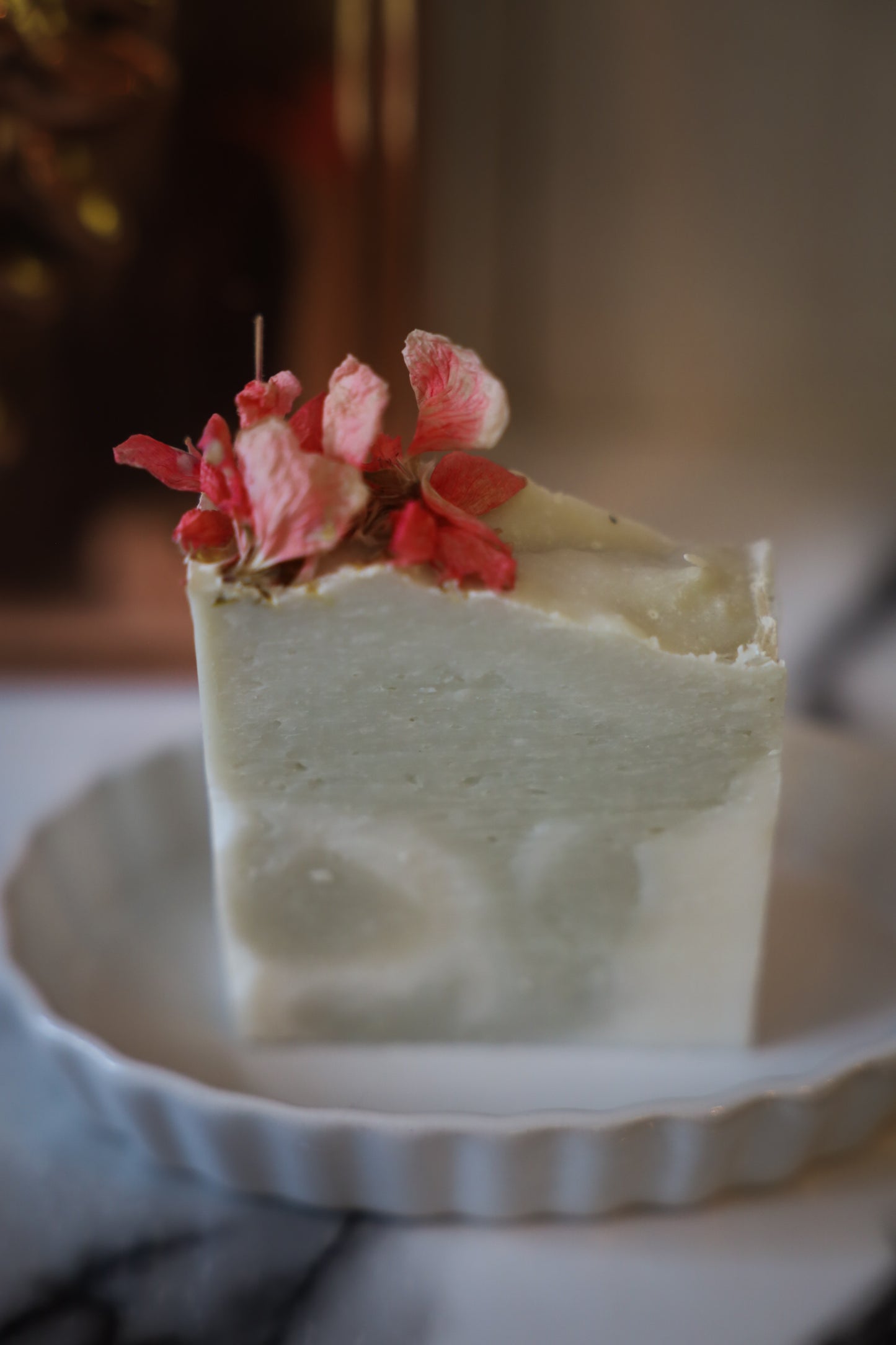 White Ceramic Soap Tray